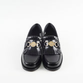 Christian Dior Emblem Leather Loafers Black SIze 39